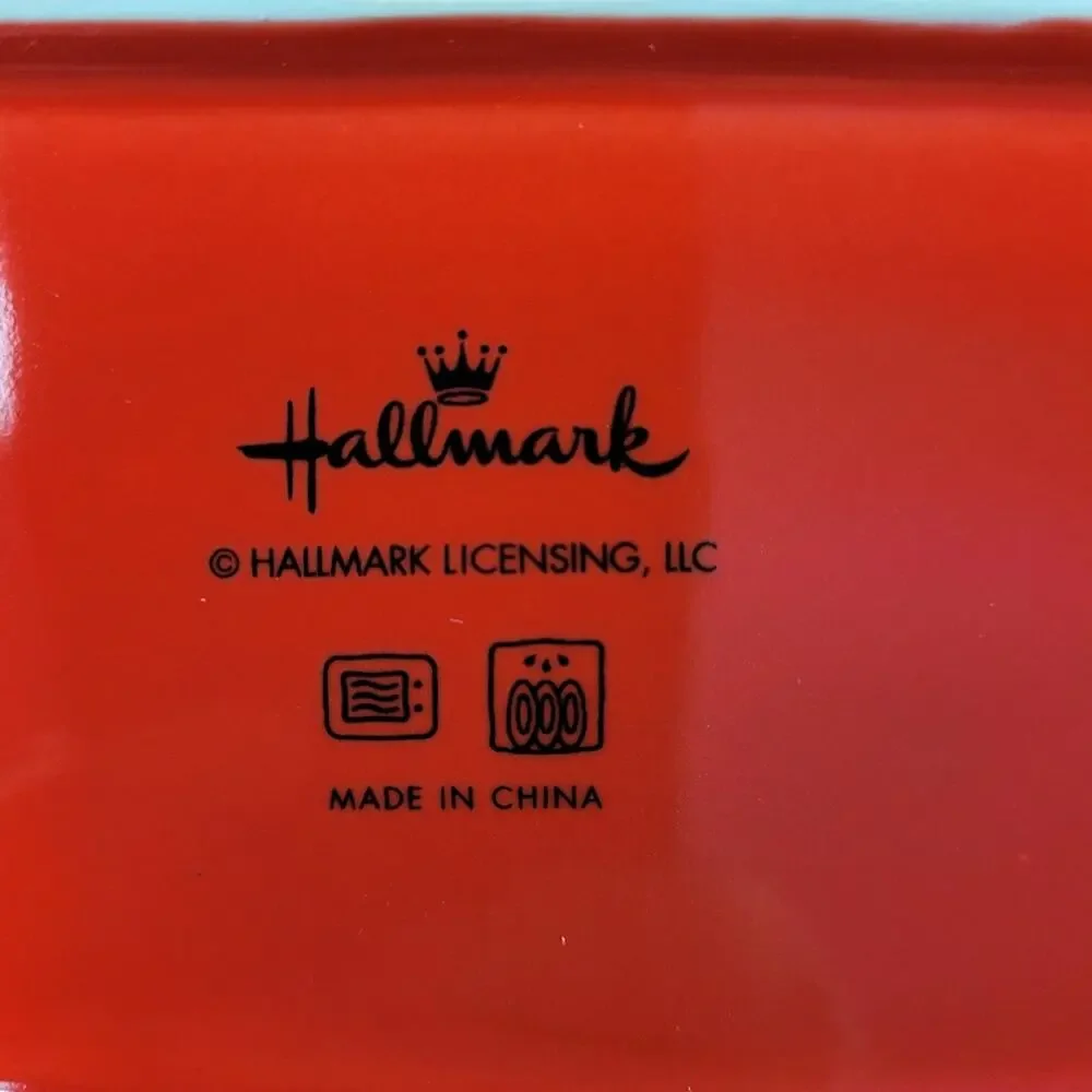 NWOT Hallmark Fresh Baked Cookies Red Serving Platter